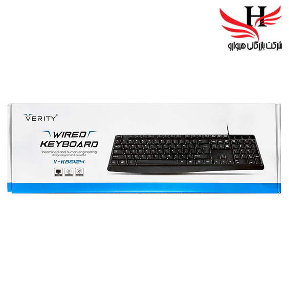 تصویر  کيبورد سيم دار وریتیVERITY-VK6124