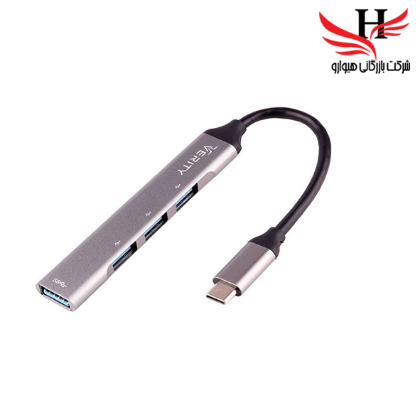 تصویر  هاب سیم دار 4 پورت وریتی VERITY U3 H410