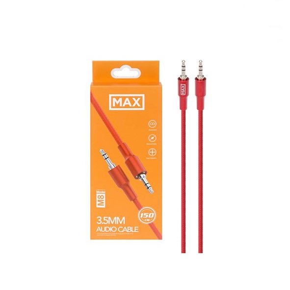 تصویر کابل صدا سر فلزی MAX-M8
