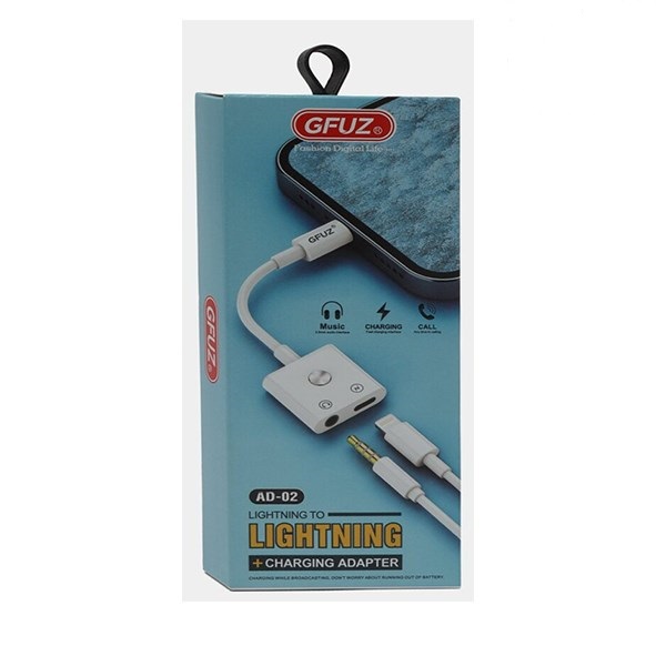 تصویر تبدیل لایتینگ به لایتینگ و صدا به لایتینگ آیفون GFUZ-AD02