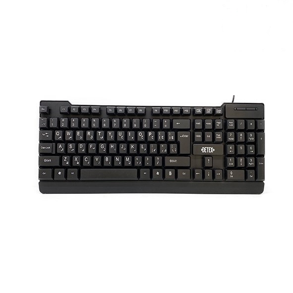 تصویر کيبورد سيم دار ديتکس DETEX-D110