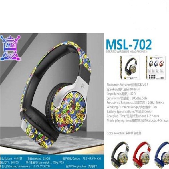 تصویر هدست بلوتوثی سیلیکونی فانتزی MSL-702