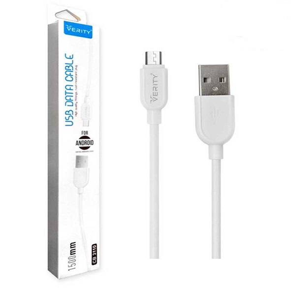 تصویر کابل شارژ  تایپ سی وریتی VERITY-CB-3110
