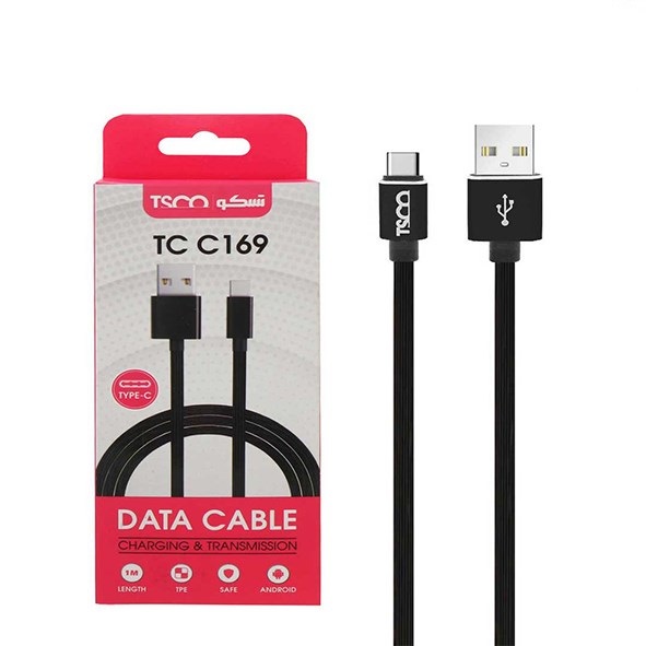 تصویر کابل شارژ تايپ سی تسکو مدل TSCO-TCC169