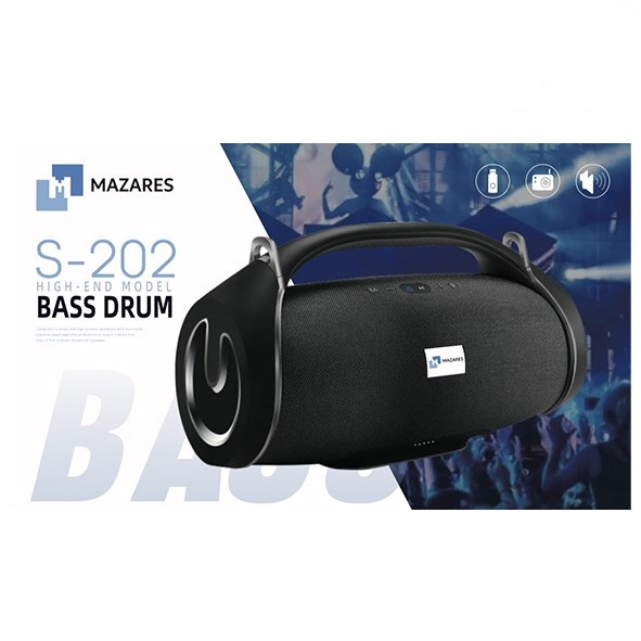 تصویر اسپیکر بلوتوث مازارس MAZARES-S202