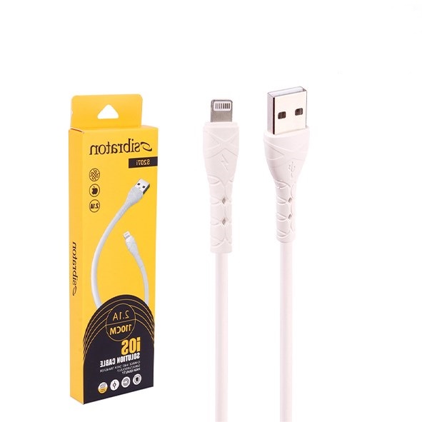 تصویر کابل شارژ آيفون SIBRATON-S207I