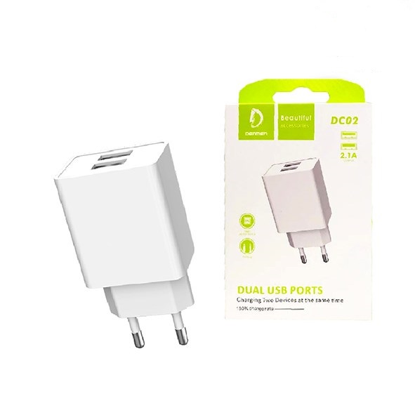 تصویر کلگي شارژ دو پورت DENMEN-DM-DC02