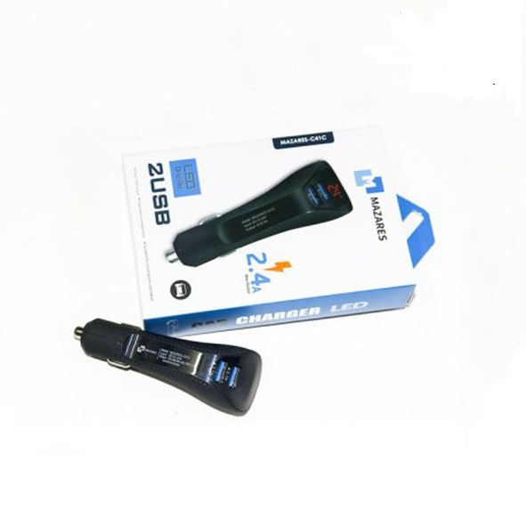 تصویر شارژ فندکی فست سریع سه پورت مازارس MAZARES-C41C