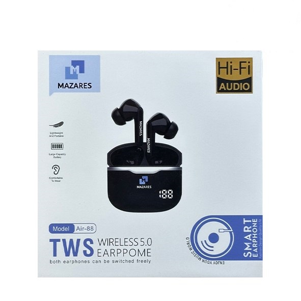 تصویر هندزفری بلوتوث ایرپاد MAZARES-AIR-88
