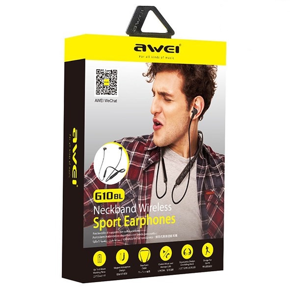 تصویر هندزفری بلوتوث گردنی اوی AWEI-G10BL