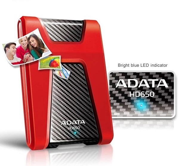 تصویر هارد قابل حمل و اکسترنال ای دیتا ADATA-HD650-1TB